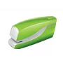 Leitz NeXXt Grapadora a pilas WOW 5566, 10 hojas, carga frontal, 1 cm, plástico, verde, pila