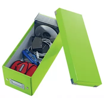 Leitz Click & Store WOW Caja de almacenamiento para CD, verde, cartón, 143 mm, 352 mm, 136 mm, 440 g