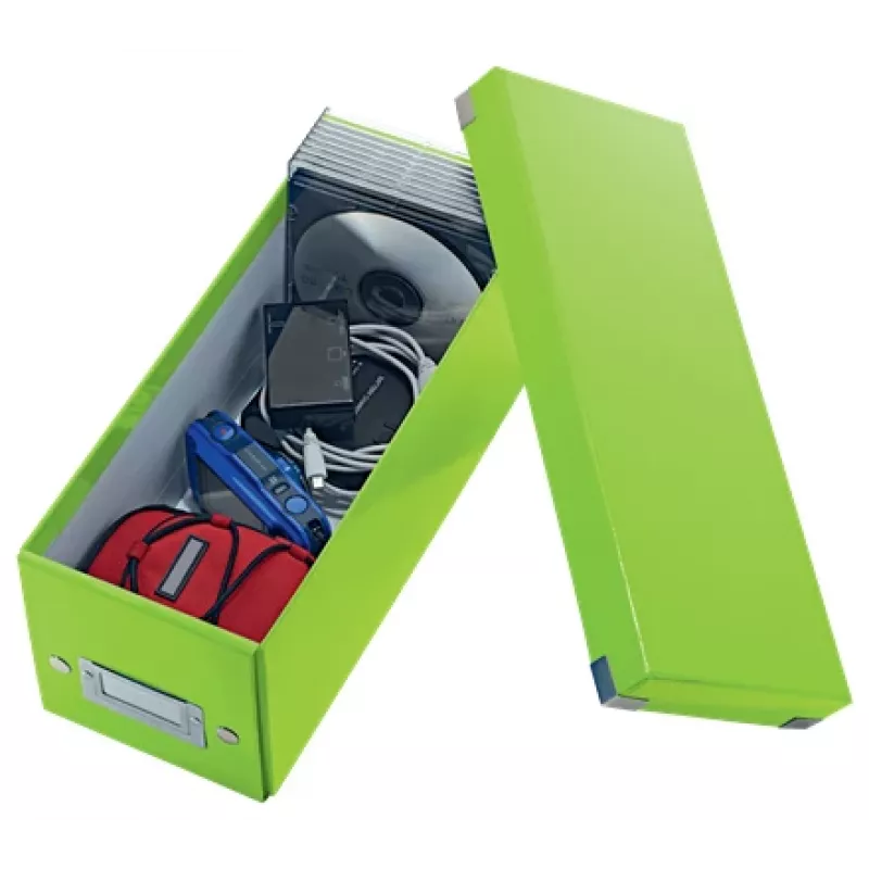 Leitz Click & Store WOW Caja de almacenamiento para CD, verde, cartón, 143 mm, 352 mm, 136 mm, 440 g