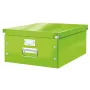Leitz Click & Store WOW Caja de almacenamiento grande, verde, cartón, 369 mm, 482 mm, 200 mm