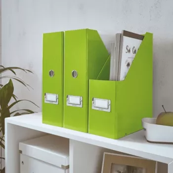 Leitz Click & Store WOW Clasificador de revistas, verde, cartón, 103 mm, 253 mm, 330 mm, 95 x 245 x 310 mm