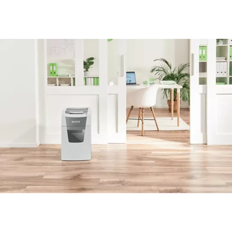 Leitz IQ Autofeed Office 150 Destructora de papel automática P5, corte micro, 22 cm, 2 x 15 mm, 44 L, 500 hojas, 55 dB