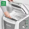 Leitz IQ Autofeed Office 150 Destructora de papel automática P5, corte micro, 22 cm, 2 x 15 mm, 44 L, 500 hojas, 55 dB