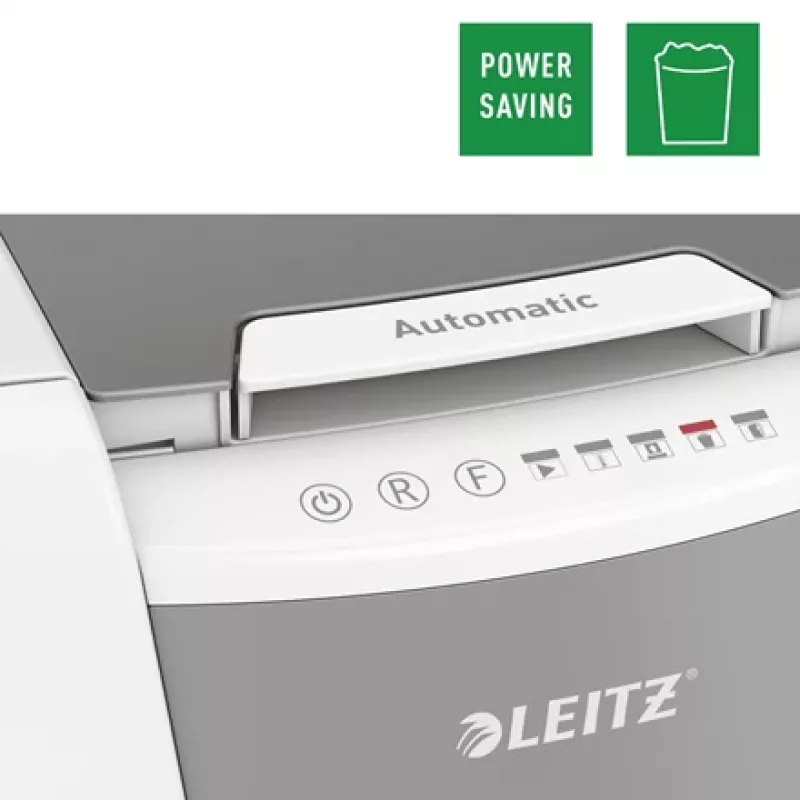 Leitz IQ Autofeed Office 150 Destructora de papel automática P5, corte micro, 22 cm, 2 x 15 mm, 44 L, 500 hojas, 55 dB