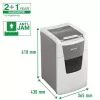 Leitz IQ Autofeed Office 150 Destructora de papel automática P5, corte micro, 22 cm, 2 x 15 mm, 44 L, 500 hojas, 55 dB