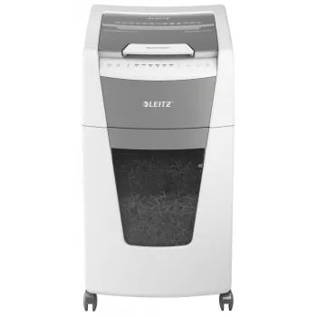 Leitz IQ Autofeed Office 300 Destructora de documentos P5, corte micro, 22 cm, 2 x 15 mm, 60 L, 700 hojas, 55 dB