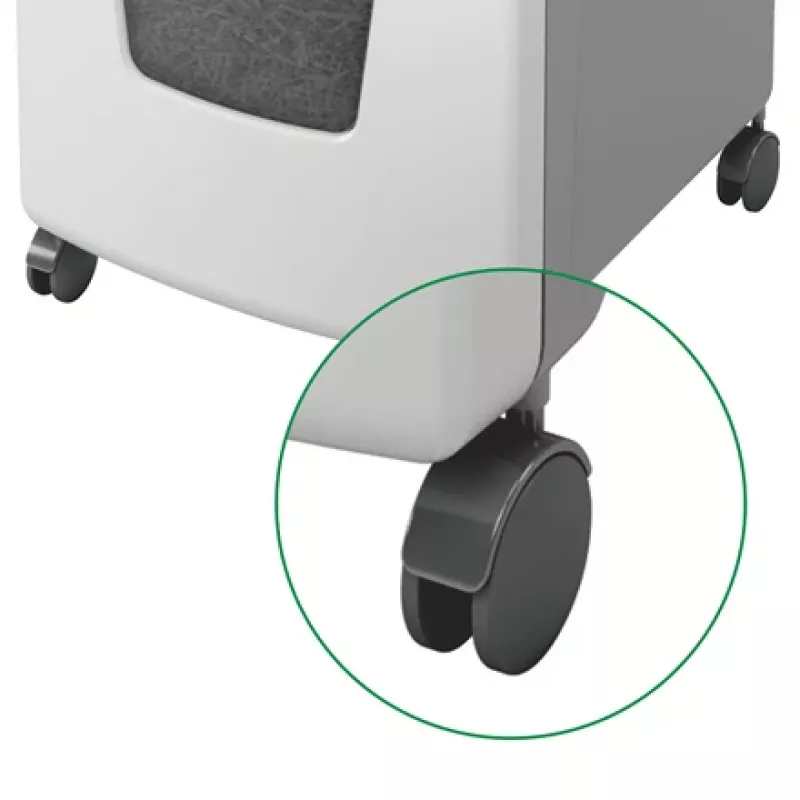 Leitz IQ Autofeed Office 300 Destructora de documentos P5, corte micro, 22 cm, 2 x 15 mm, 60 L, 700 hojas, 55 dB