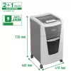 Leitz IQ Autofeed Office 300 Destructora de documentos P5, corte micro, 22 cm, 2 x 15 mm, 60 L, 700 hojas, 55 dB