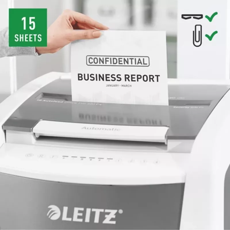 Leitz IQ Autofeed Office Pro 600 Destructora de documentos automática P4