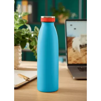 Leitz Cosy Botella térmica 500 ml, azul, acero inoxidable, 68 mm, 68 mm, 235 mm, 280 g