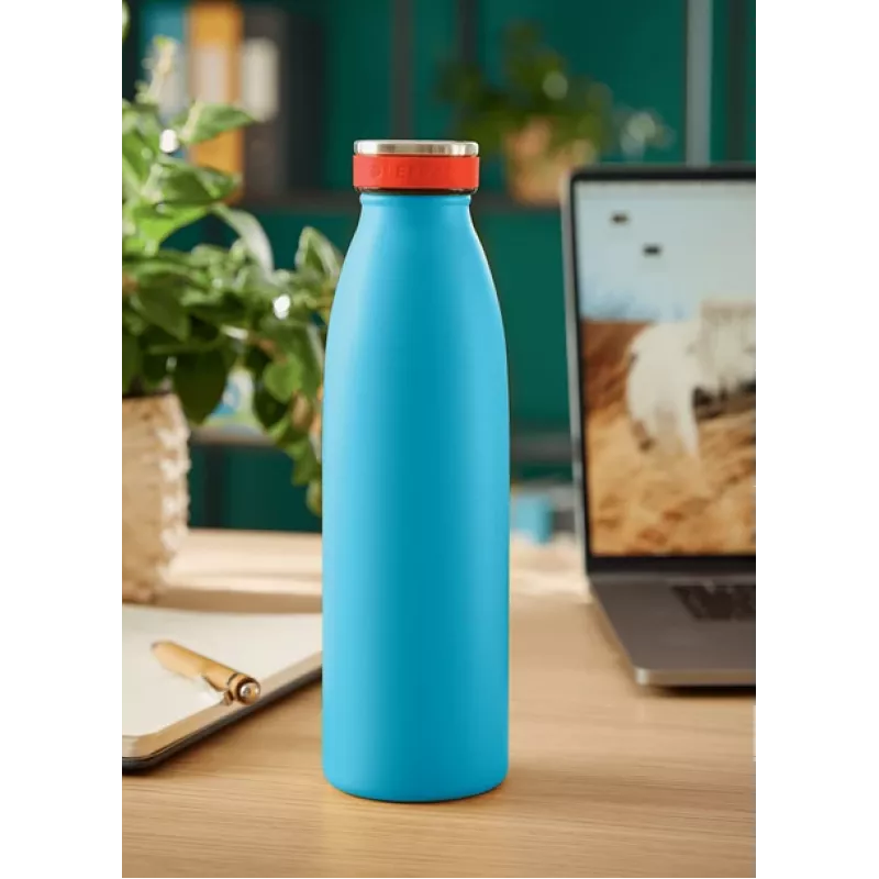 Leitz Cosy Botella térmica 500 ml, azul, acero inoxidable, 68 mm, 68 mm, 235 mm, 280 g