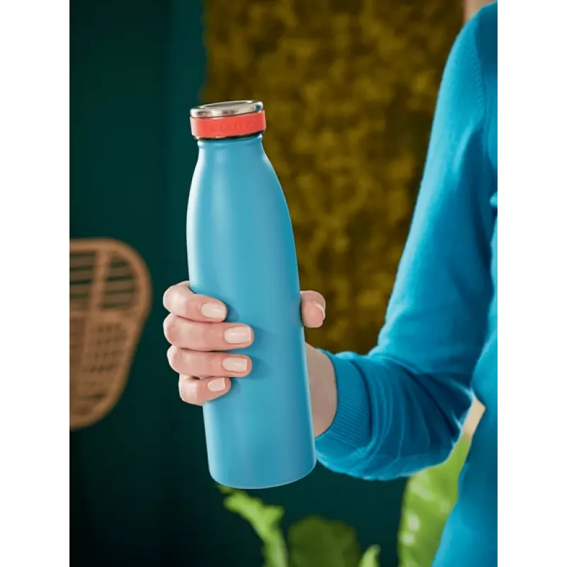 Leitz Cosy Botella térmica 500 ml, azul, acero inoxidable, 68 mm, 68 mm, 235 mm, 280 g