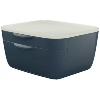 Leitz Cosy Cajonera, 2 cajones, poliestireno (PS), negro, blanco, 1 unidad, 251 mm, 143 mm