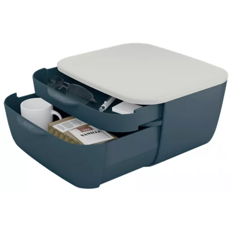 Leitz Cosy cajonera 53570089, 2 cajones, gris/gris claro, A4