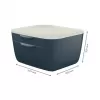 Leitz Cosy cajonera 53570089, 2 cajones, gris/gris claro, A4