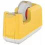 Leitz Cosy Portacintas de sobremesa, 1,9 cm, 33 m, acrilonitrilo butadieno estireno (ABS), amarillo, 75 mm, 56 mm