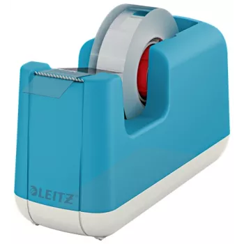 Leitz Cosy Portacintas de sobremesa, 1,9 cm, 33 m, acrilonitrilo butadieno estireno (ABS), azul, 75 mm, 56 mm