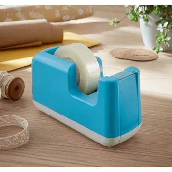 Leitz Cosy Portacintas de sobremesa, 1,9 cm, 33 m, acrilonitrilo butadieno estireno (ABS), azul, 75 mm, 56 mm