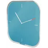 Leitz Cosy Reloj de pared de cristal Silent, cuadrado, azul, 300 mm, 300 mm, 40 mm, 1,6 kg