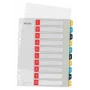 Leitz Cosy Índice imprimible 1-10, PP, índice numérico con pestañas, polipropileno (PP), vertical, A4 Maxi, 245 mm, 305 mm