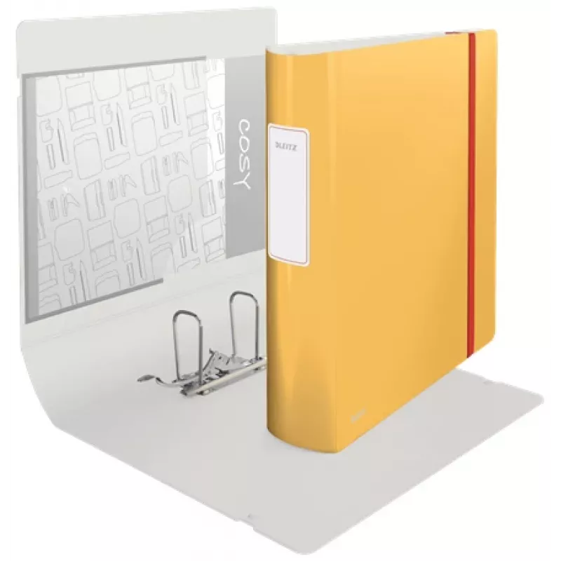 Leitz 180° Active Cosy Archivo de anillas 80 mm, A4, polyfoam, amarillo, 500 hojas, 80 g/m², 8,2 cm