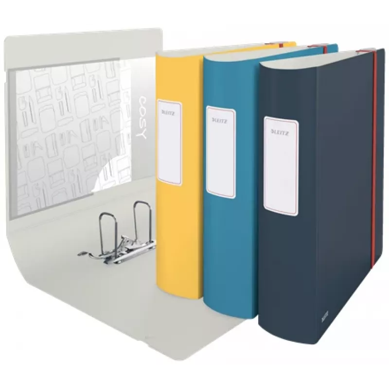 Leitz 180° Active Cosy Archivo de anillas 80 mm, A4, polyfoam, amarillo, 500 hojas, 80 g/m², 8,2 cm