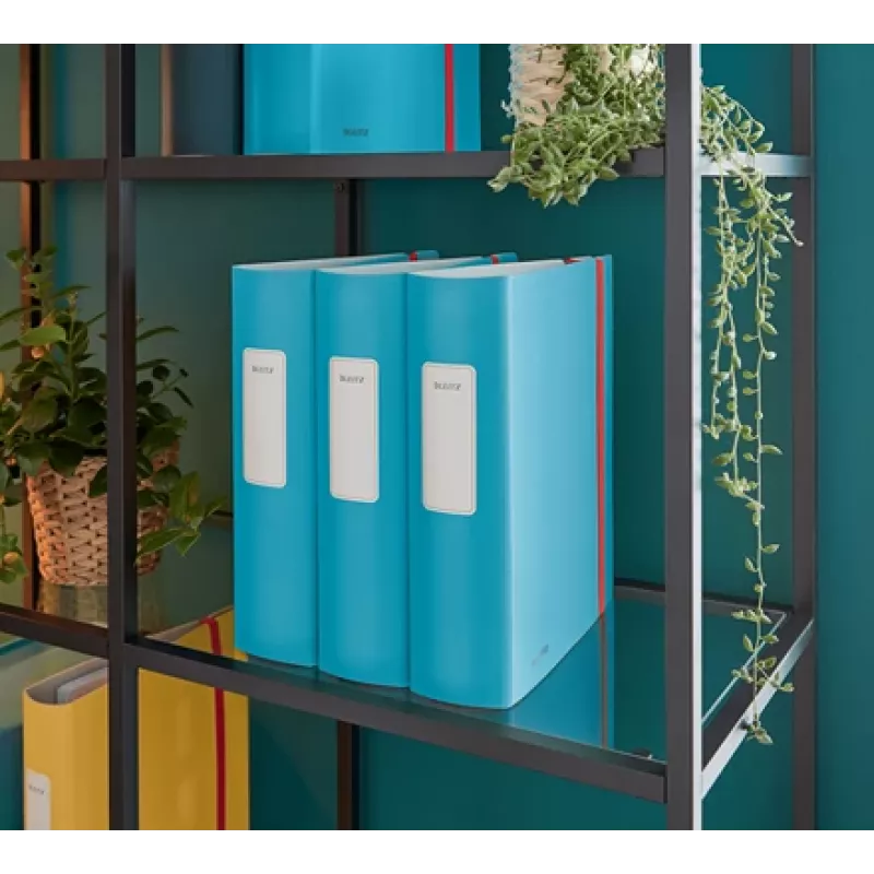 Leitz 180° Active Cosy Archivo de anillas 80 mm, A4, polyfoam, azul, 500 hojas, 80 g/m², 8,2 cm