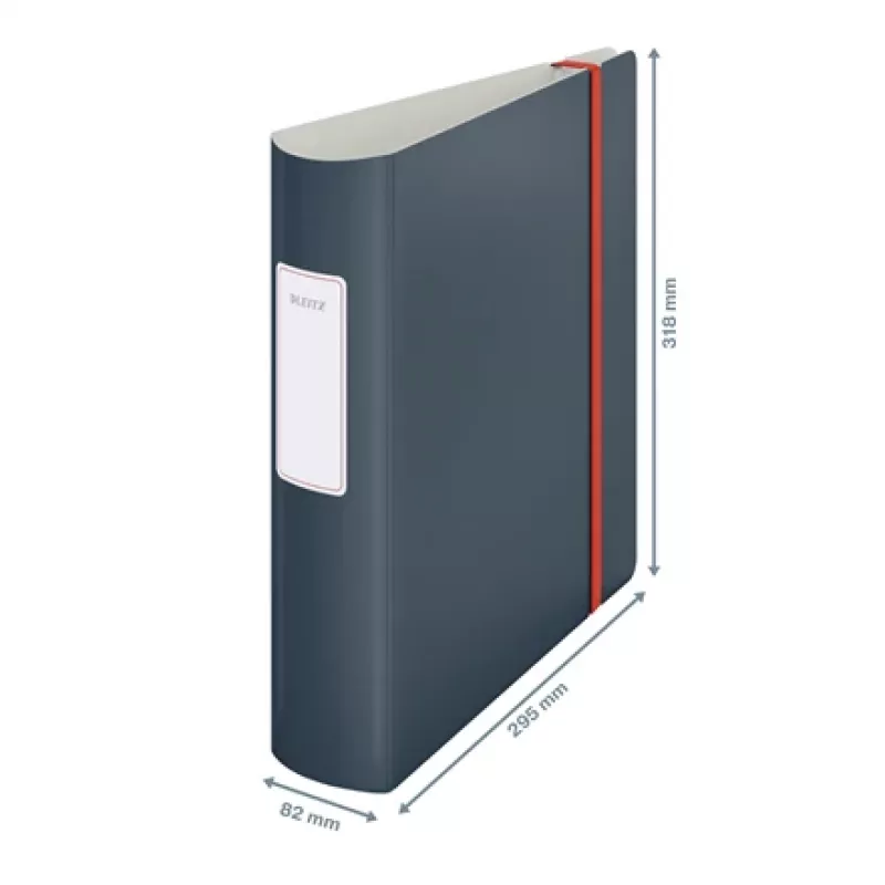 Leitz 180° Active Cosy Archivo de anillas 80 mm, A4, polyfoam, negro, 500 hojas, 80 g/m², 8,2 cm