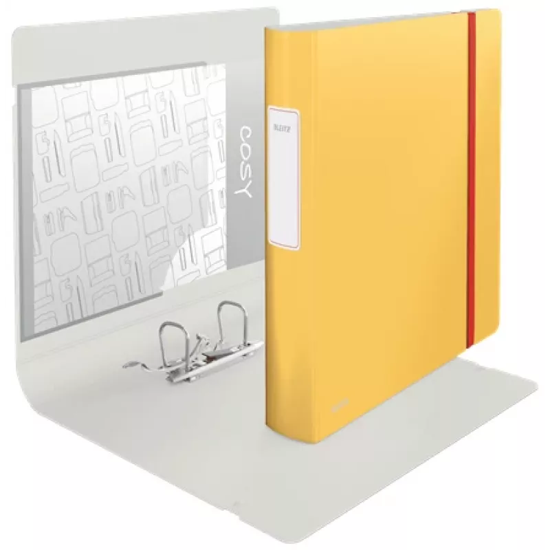 Leitz 180° Active Cosy Archivo de anillas 60 mm, A4, polyfoam, amarillo, 350 hojas, 80 g/m², 6,5 cm