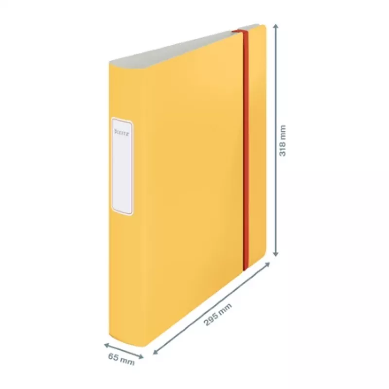 Leitz 180° Active Cosy Archivo de anillas 60 mm, A4, polyfoam, amarillo, 350 hojas, 80 g/m², 6,5 cm