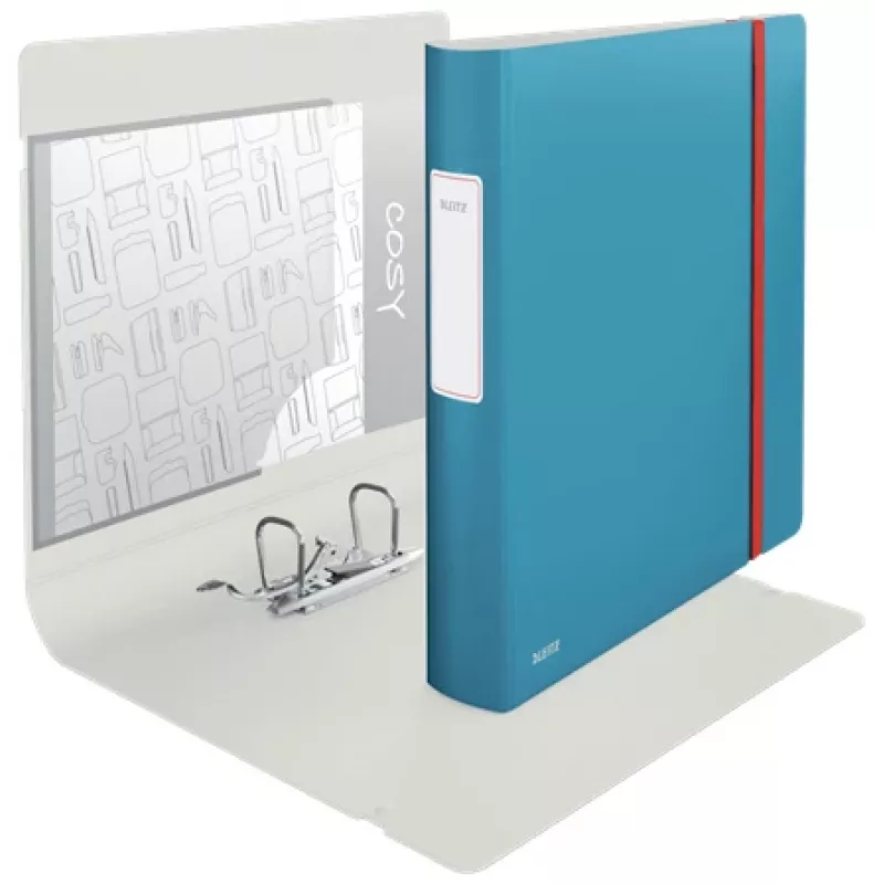 Archivador Leitz 180° Active Cosy 60 mm, A4, espuma de polietileno, azul, 350 hojas, 80 g/m², 6,5 cm