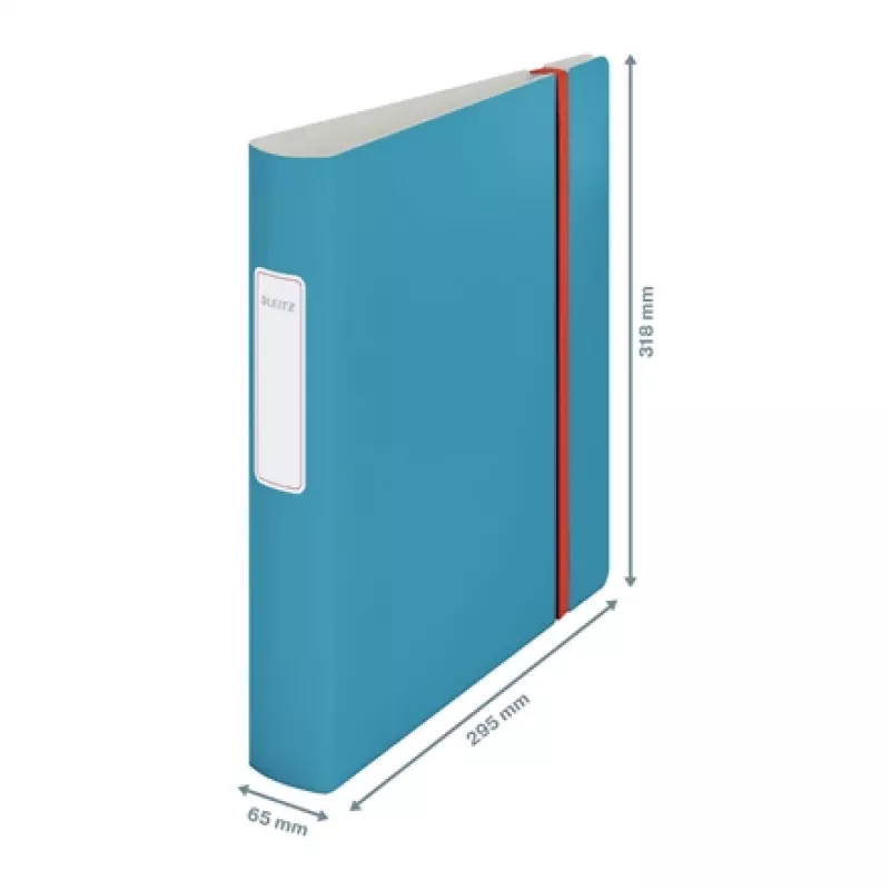 Archivador Leitz 180° Active Cosy 60 mm, A4, espuma de polietileno, azul, 350 hojas, 80 g/m², 6,5 cm