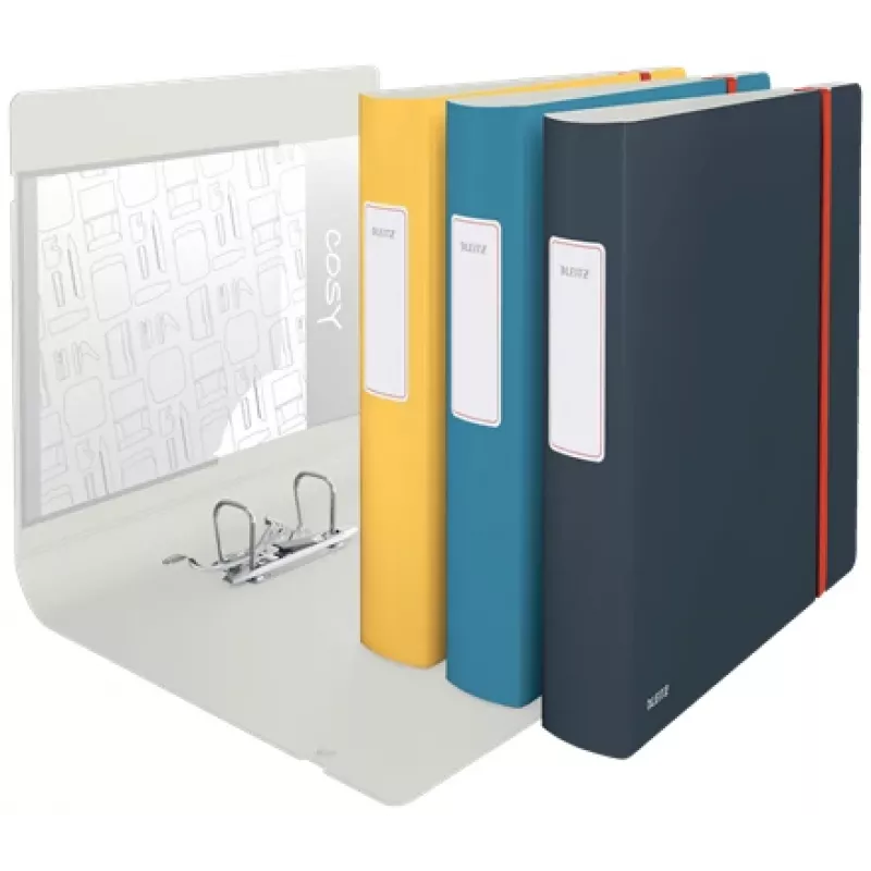 Archivador Leitz 180° Active Cosy 60 mm, A4, espuma de polietileno, azul, 350 hojas, 80 g/m², 6,5 cm