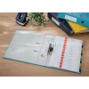 Archivador de palanca Leitz 180° Cosy Soft Touch 80 mm, A4, cartón, azul, superficie texturizada, 600 hojas, 80 g/m²