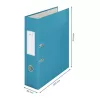 Archivador de palanca Leitz 180° Cosy Soft Touch 80 mm, A4, cartón, azul, superficie texturizada, 600 hojas, 80 g/m²
