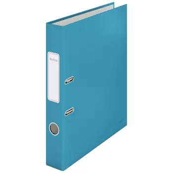 Archivador de palanca Leitz 180° Cosy Soft Touch 50 mm, A4, cartón, azul, superficie texturizada, 350 hojas, 80 g/m²
