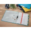 Archivador de palanca Leitz 180° Cosy Soft Touch 50 mm, A4, cartón, azul, superficie texturizada, 350 hojas, 80 g/m²