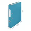 Archivador de palanca Leitz 180° Cosy Soft Touch 50 mm, A4, cartón, azul, superficie texturizada, 350 hojas, 80 g/m²