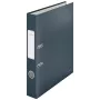 Carpeta de anillas Leitz 180° Cosy Soft Touch 50 mm, A4, cartón, negro, superficie texturizada, 350 hojas, 80 g/m²