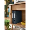 Carpeta de anillas Leitz 180° Cosy Soft Touch 50 mm, A4, cartón, negro, superficie texturizada, 350 hojas, 80 g/m²