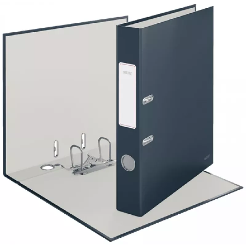 Carpeta de anillas Leitz 180° Cosy Soft Touch 50 mm, A4, cartón, negro, superficie texturizada, 350 hojas, 80 g/m²