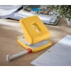 Perforadora Leitz Cosy 2 taladros 30 hojas, amarillo, plástico, 8 cm, 5,5 mm, A4