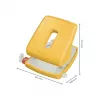 Perforadora Leitz Cosy 2 taladros 30 hojas, amarillo, plástico, 8 cm, 5,5 mm, A4