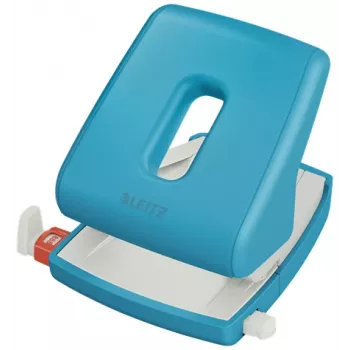 Perforadora Leitz Cosy 2 taladros 30 hojas, 30 hojas, azul, plástico, 8 cm, 5,5 mm, A4