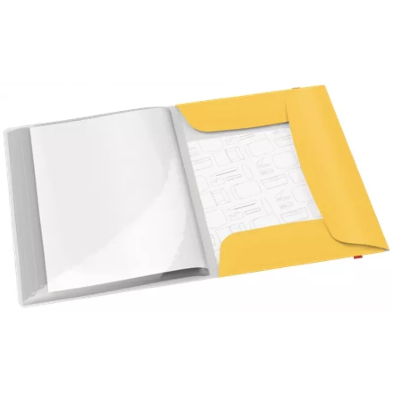 Carpeta de presentación Leitz Cosy Mobile Display Book Plus, amarillo, polipropileno (PP), 20 fundas, vertical, A4, 231 mm