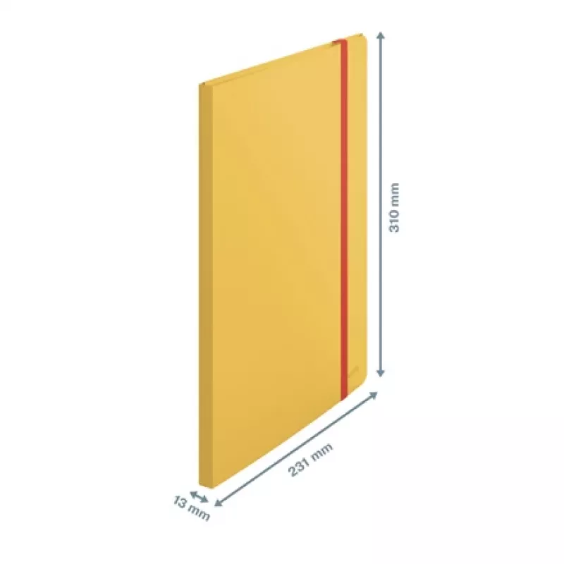 Carpeta de presentación Leitz Cosy Mobile Display Book Plus, amarillo, polipropileno (PP), 20 fundas, vertical, A4, 231 mm