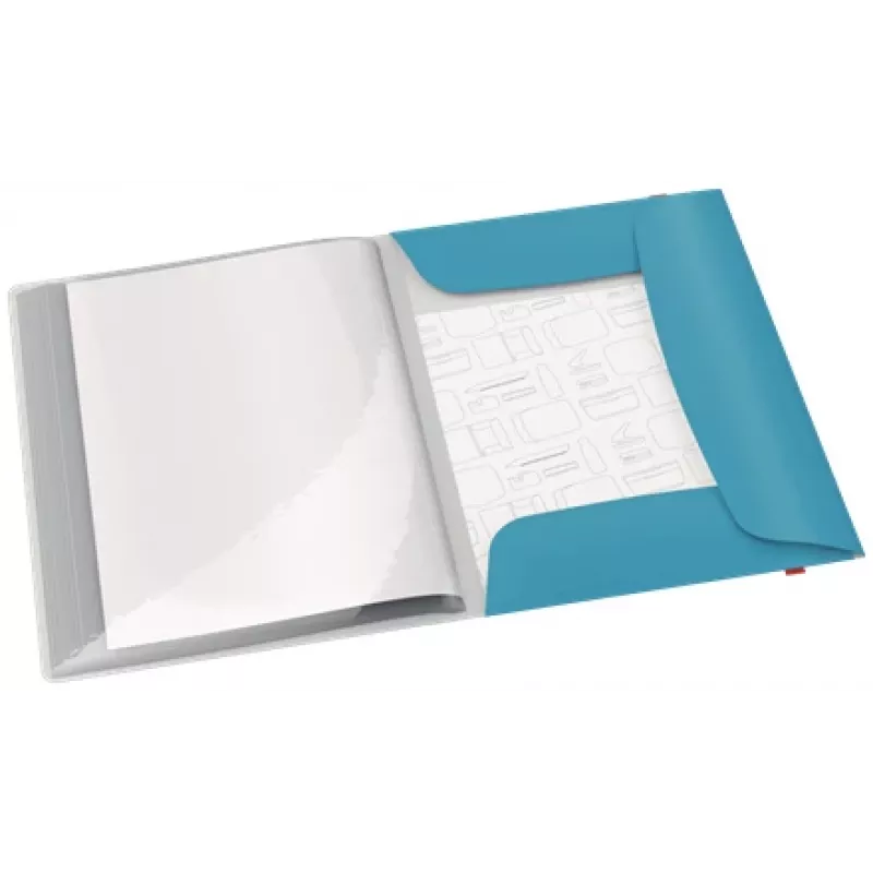 Carpeta de presentación Leitz Cosy Mobile Display Book Plus, azul, polipropileno (PP), 20 fundas, vertical, A4, 231 mm