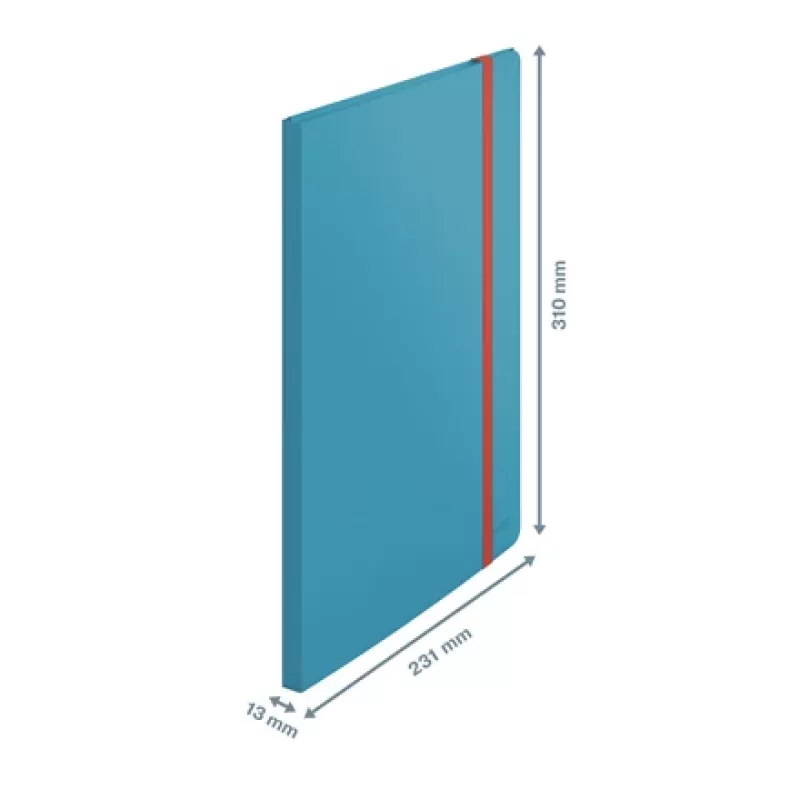 Carpeta de presentación Leitz Cosy Mobile Display Book Plus, azul, polipropileno (PP), 20 fundas, vertical, A4, 231 mm