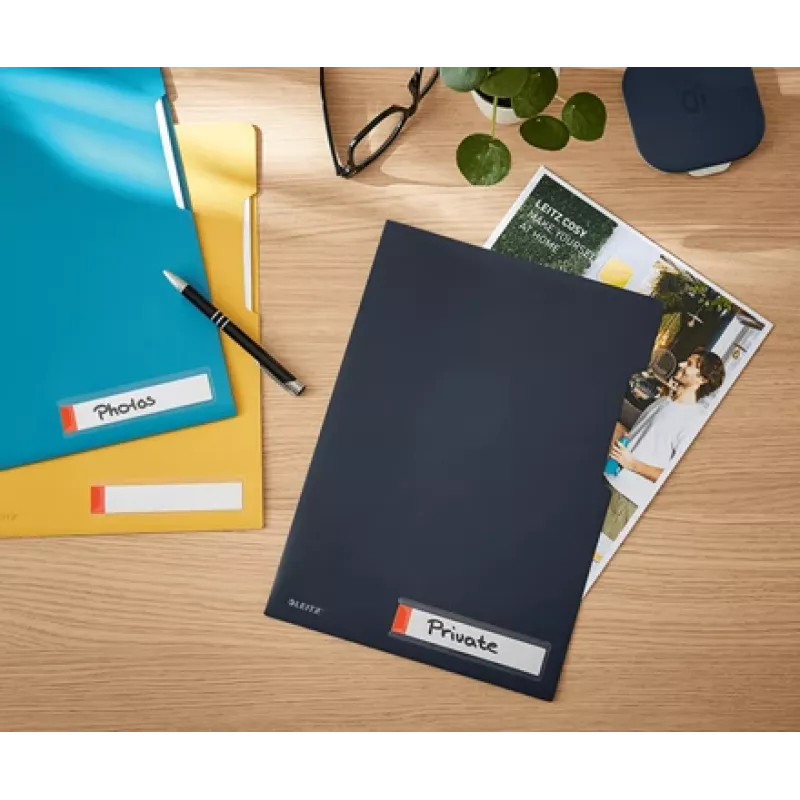 Carpeta de privacidad Leitz Cosy, carpeta de archivo convencional, A4, polipropileno (PP), negro, mate, vertical