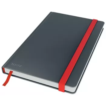 Cuaderno Leitz Cosy Notebook Soft Touch cuadriculado con tapa dura, monocromático, negro, A5, 80 hojas, mate, 100 g/m²